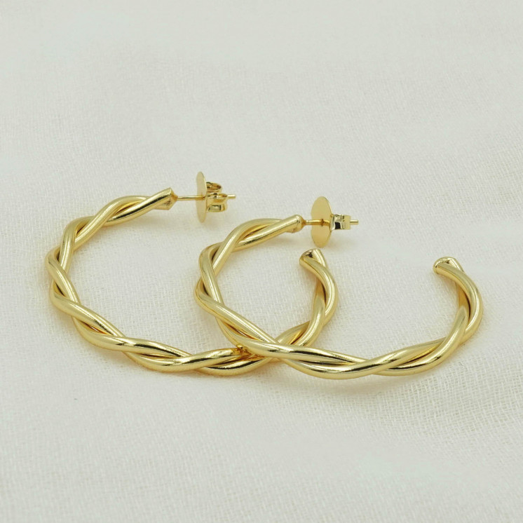 Bruna's Choice Valencia Hoops - 18k gold