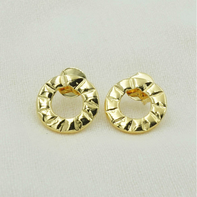 Bruna's Choice Biarritz Small Studs - 18k gold rhodium silver