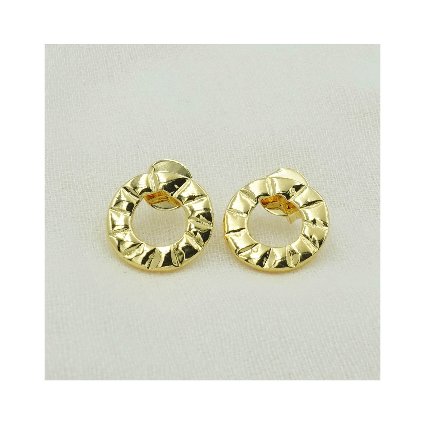 Bruna's Choice Biarritz Small Studs - 18k gold rhodium silver