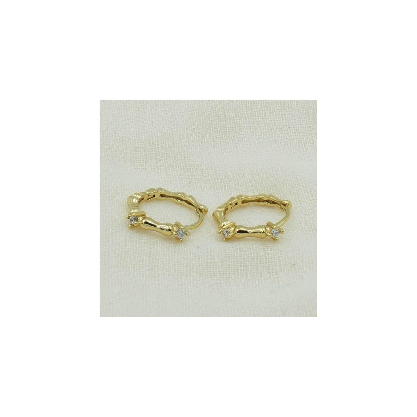 Bruna's Choice Copenhagen Hoops - 18k gold zicronia