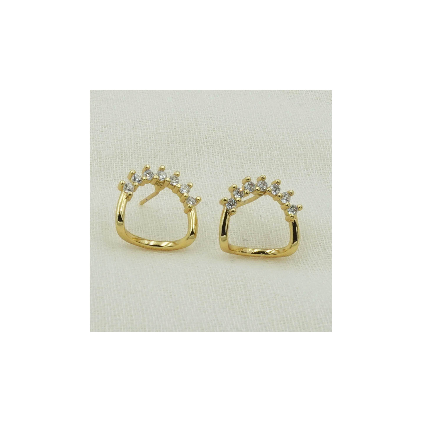 Bruna's Choice Oslo Studs - 18k gold ziroconia