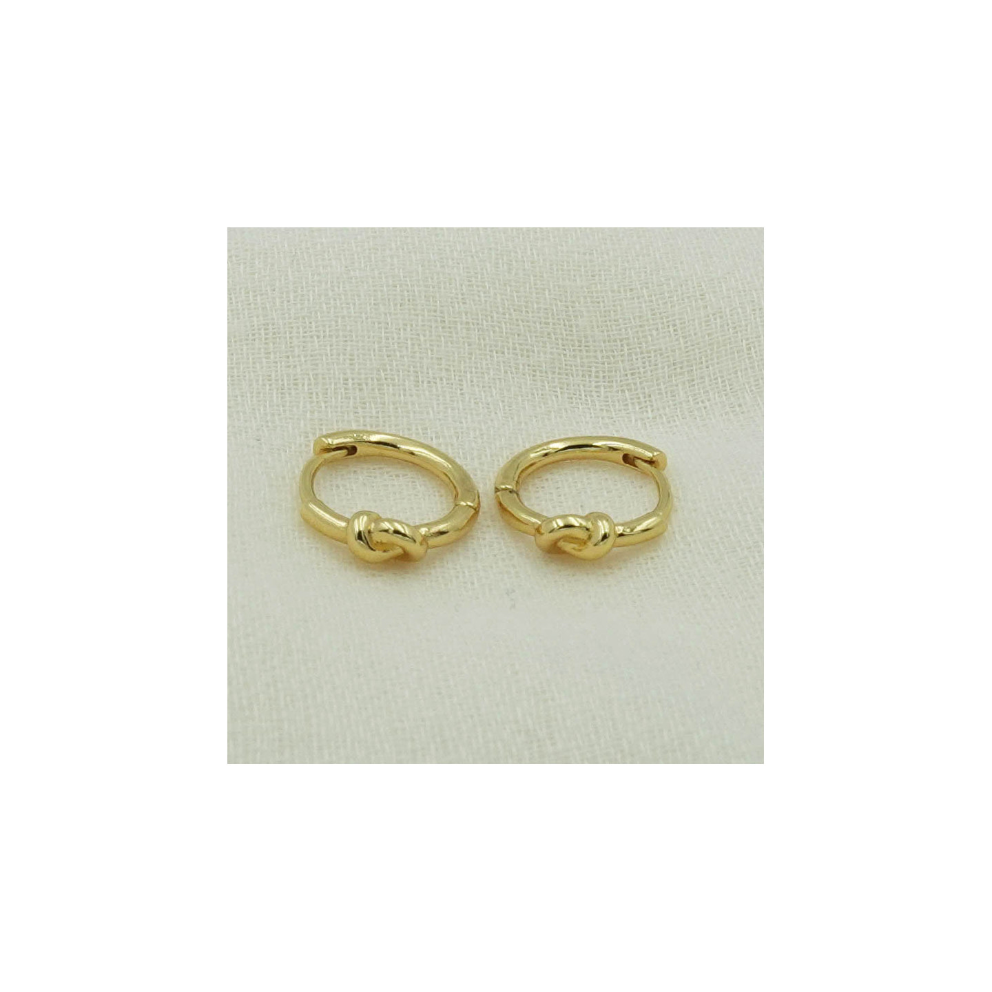 Bruna's Choice Paris Hoops - 18k gold zirconia