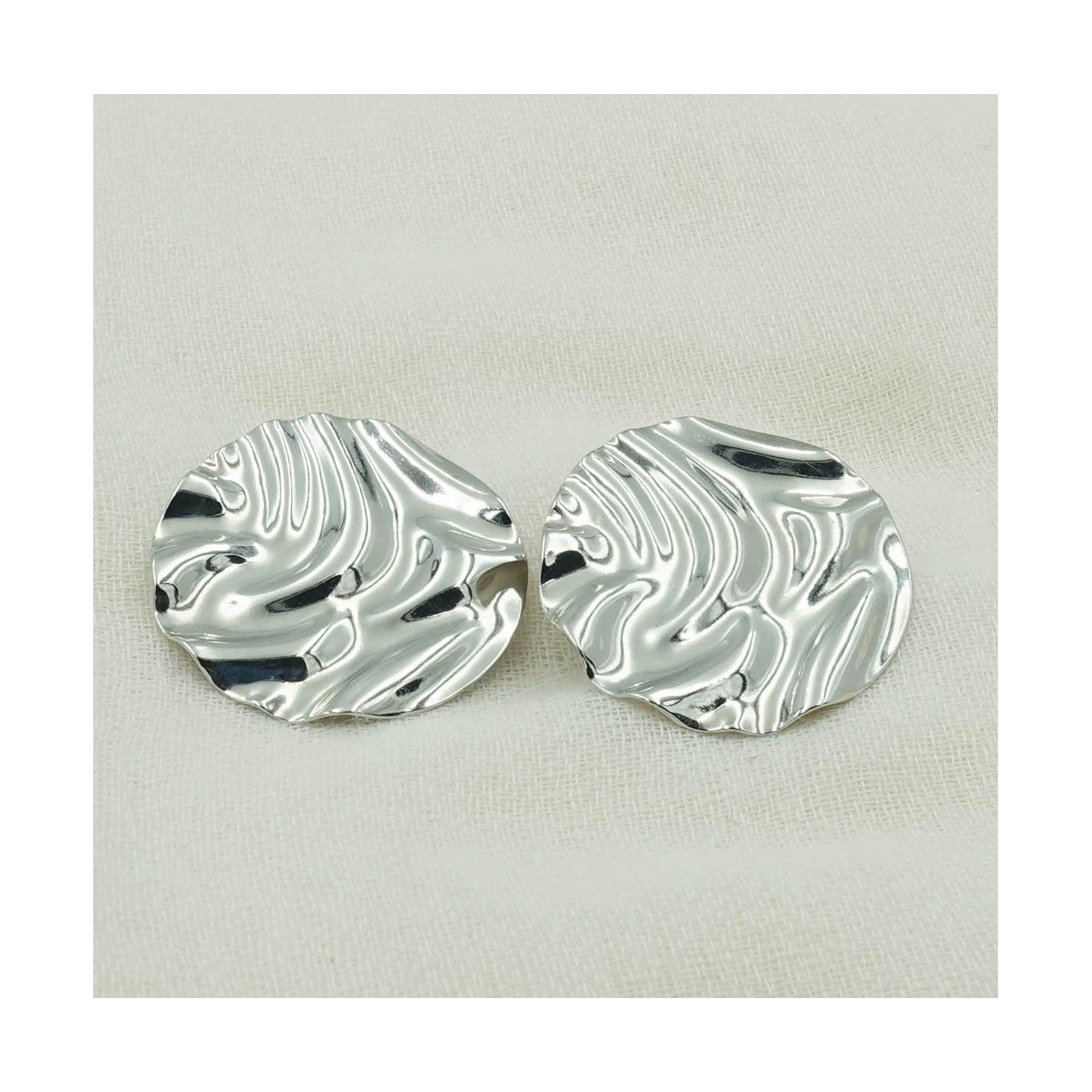 Bruna's Choice Torino Studs - rhodium plated silver