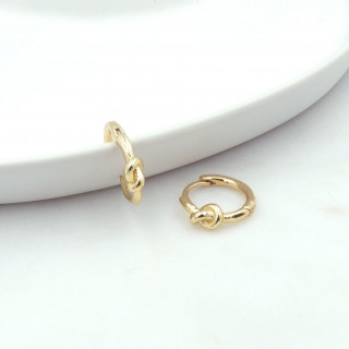 Bruna's Choice Paris Hoops - 18k gold zirconia