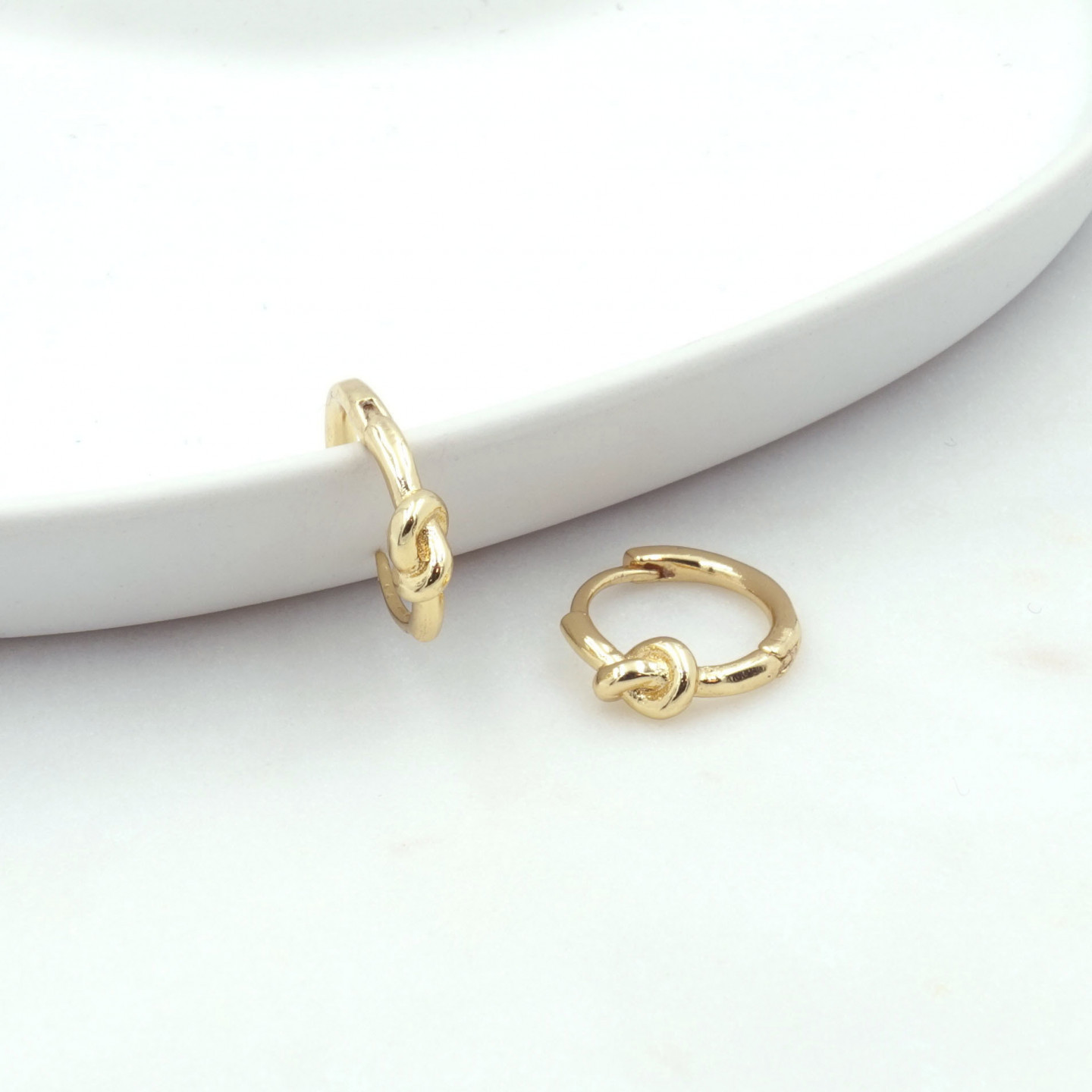 Bruna's Choice Paris Hoops - 18k vergoldet Kristalle