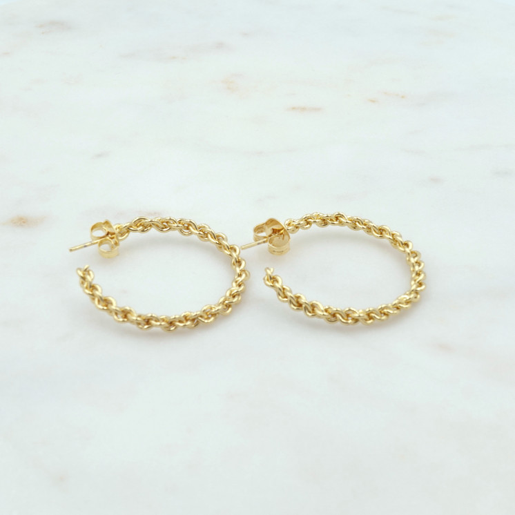 Bruna's Choice Catania Hoops - 18k gold