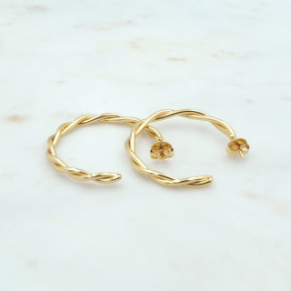 Bruna's Choice Valencia Hoops - 18k gold