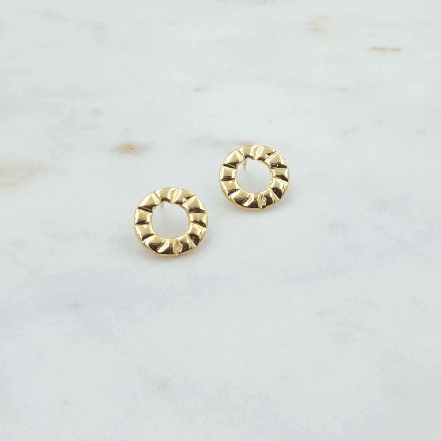 Bruna's Choice Biarritz Small Studs - 18k gold rhodium silver