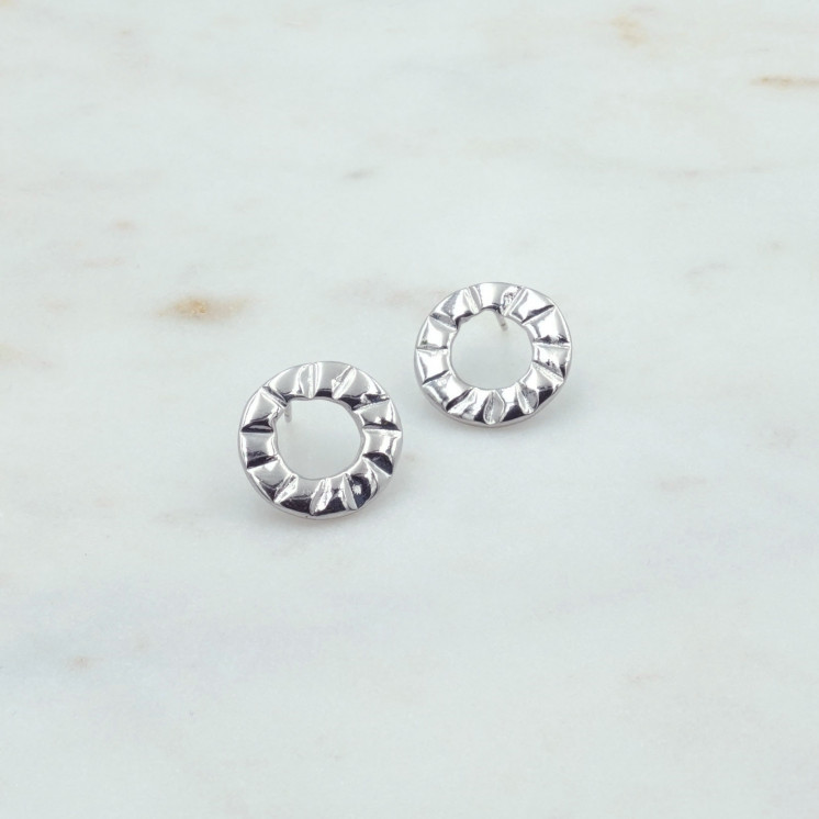 Bruna's Choice Biarritz Small Studs - 18k gold rhodium silver