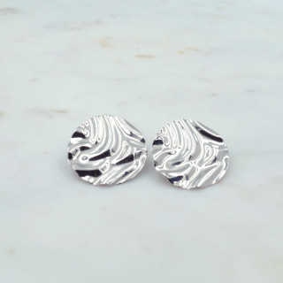 Bruna's Choice Torino Studs - rhodium plated silver