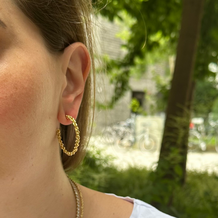 Bruna's Choice Catania Hoops - 18k gold