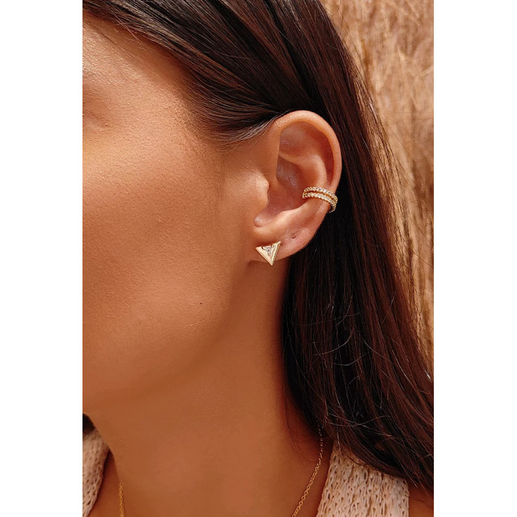 Bruna's Choice Bermuda Studs - 18k gold ziroconia