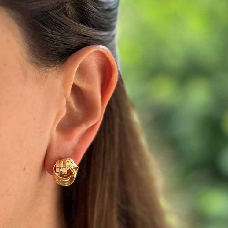 Bruna's Choice Shanghai Studs - 18k gold plated