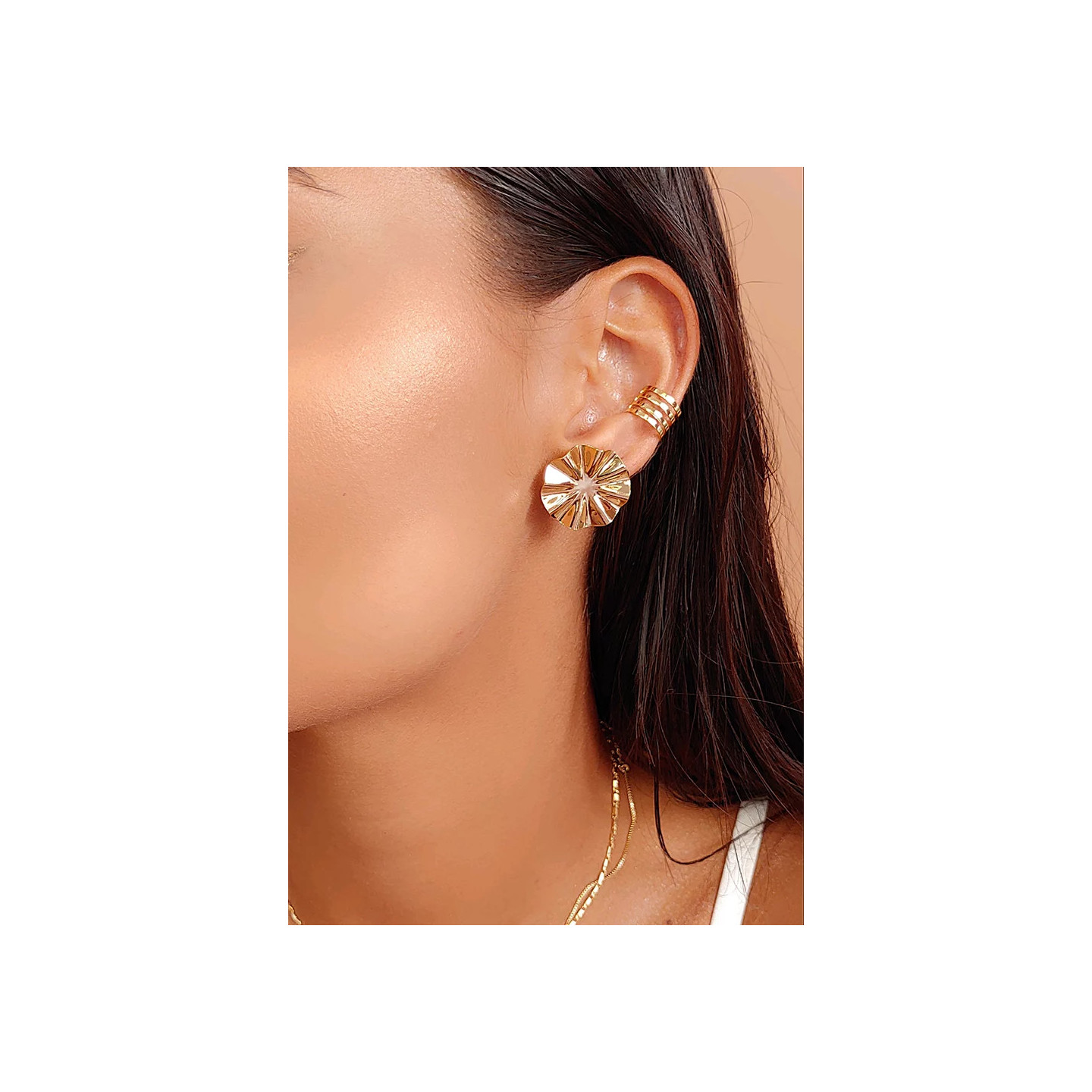 Bruna's Choice Marbella Earring - 18k gold ziroconia