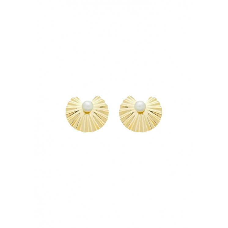 Bruna's Choice Tropea Studs Earrings - 18k gold pearl