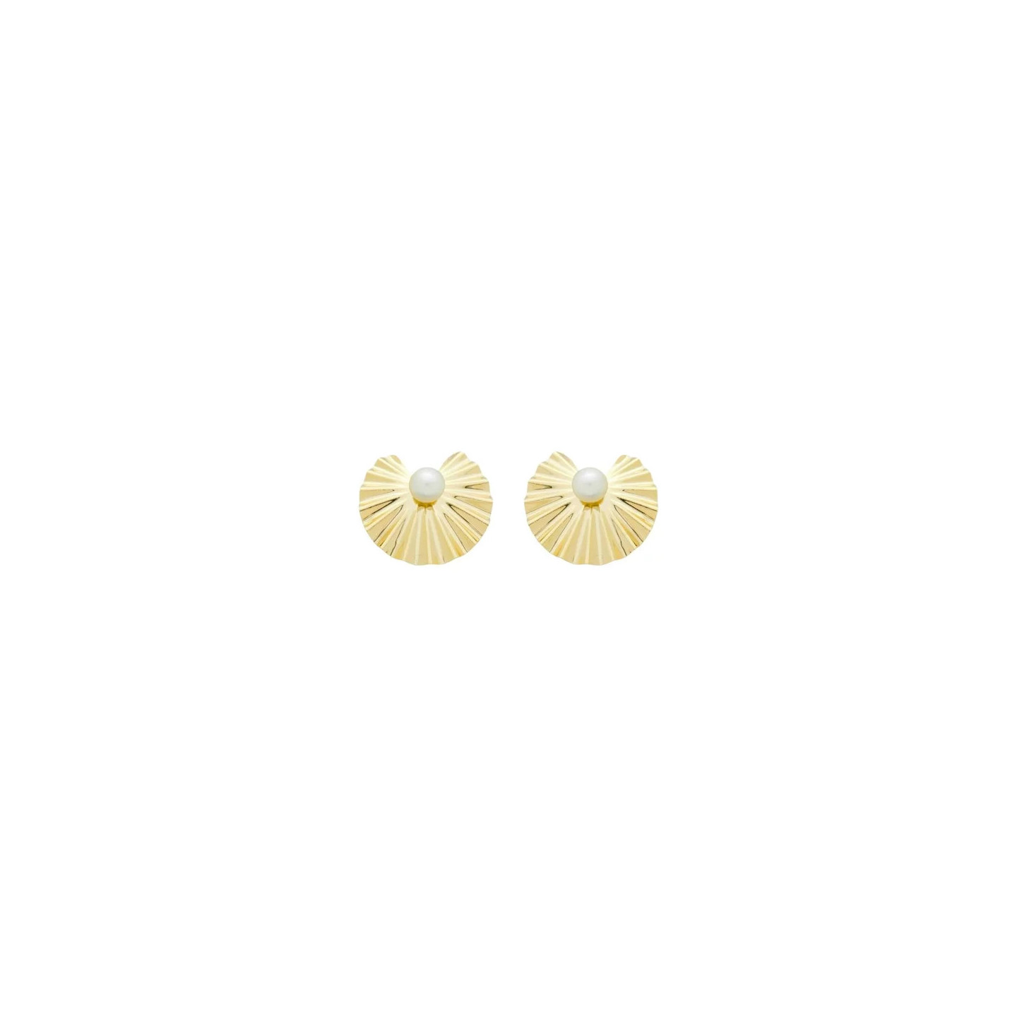 Bruna's Choice Tropea Studs Earrings - 18k gold pearl