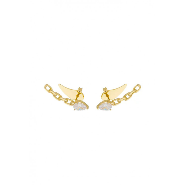 Bruna's Choice Antibes Earcuffs - 18k gold ziroconia